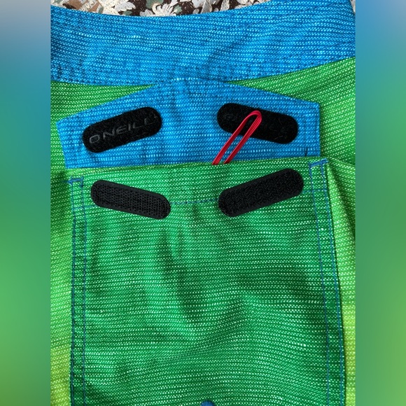 O'neill Hyperfreak Shorts Size 33 Lacefront Colorblock Printed Swimwear - Picture 5 of 10